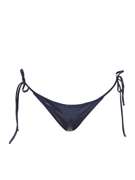 PRONOE Bikini Slip mit Schnürchen Marineblau