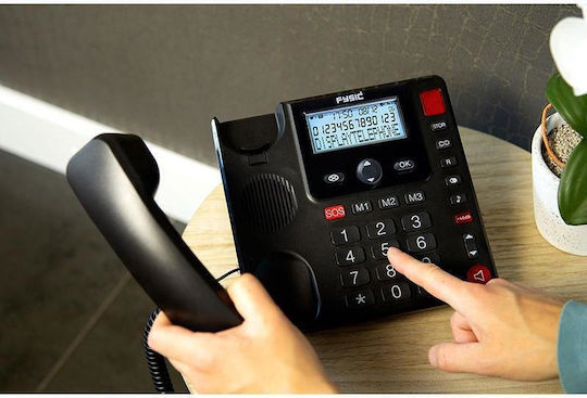 Fysic FX-3940 Ενσύρματο Τηλέφωνο Γραφείου Μαύρο