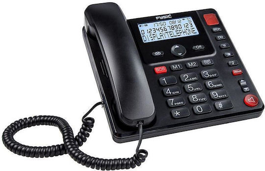 Fysic FX-3940 Ενσύρματο Τηλέφωνο Γραφείου Μαύρο