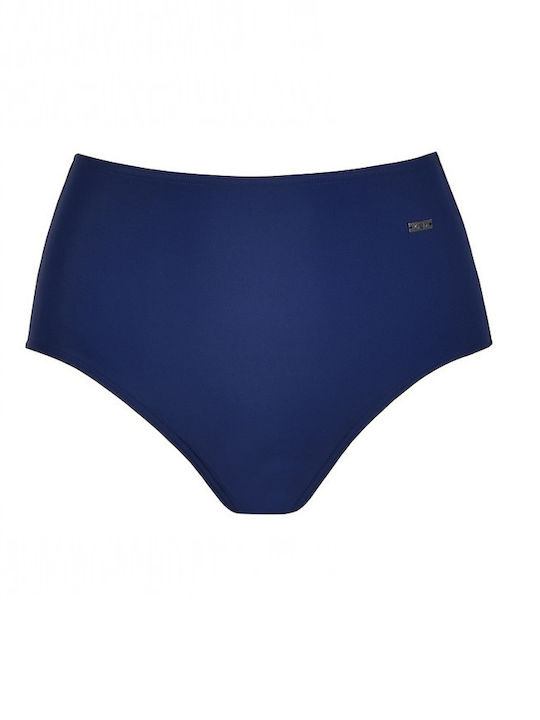 Bikini Slip Ψηλόμεσο Μπλε