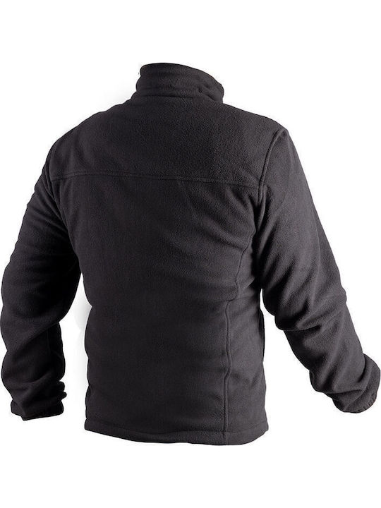 Husky Ανδρική Ζακέτα Fleece Μαύρη