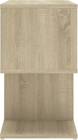 Wooden Bedside Tables Sonoma Oak 2 Pieces 50x30x51.5cm