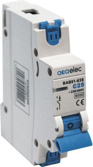Aca Automatischer Schutzschalter 25A Einpolig AC DY02060309