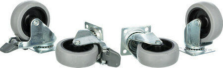 MP Bergamo 0834020 Plastic Wheels 4 Pieces