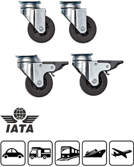 MP Bergamo 0834020 Plastic Wheels 4 Pieces