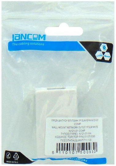 Lancom Μονή Εξωτερική Πρίζα Δικτύου RJ45 σε Λευκό Χρώμα 01.075.0093