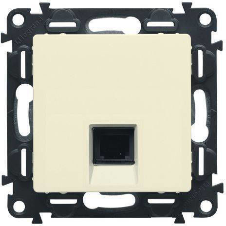 Legrand Valena Life Front Single Network Socket RJ45 Cat6 Beige 753242