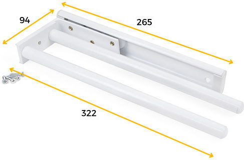 Emuca Bucătărie Hangers 31x9.4 cm Albă