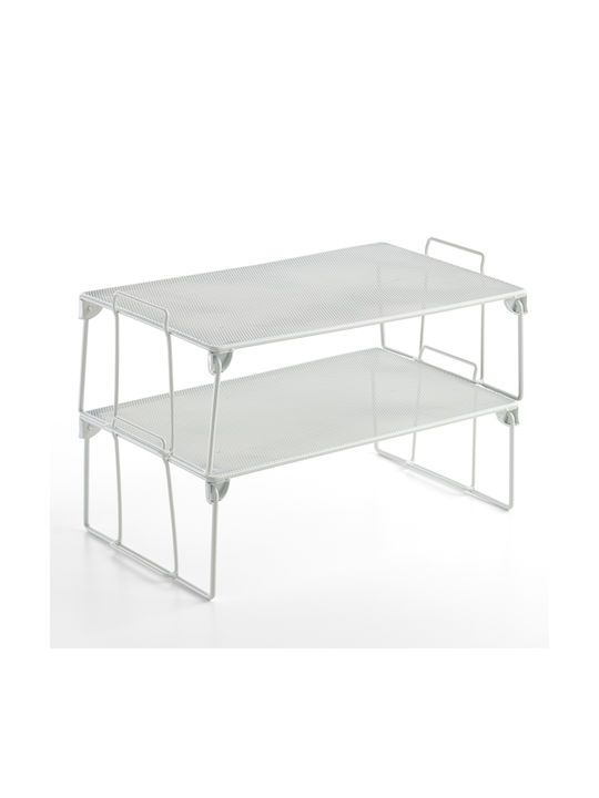 Rayen Suport De Masă Metalic 41x25.5x15cm Albă