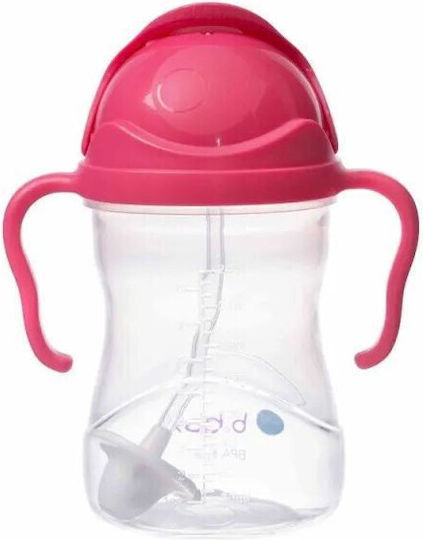 B.Box Lern-Trinkflasche Kunststoff mit Griffen Rosa für 6m+m+ 240ml