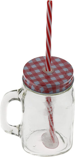 Viosarp Glass Water made of Glass with straw 400ml
