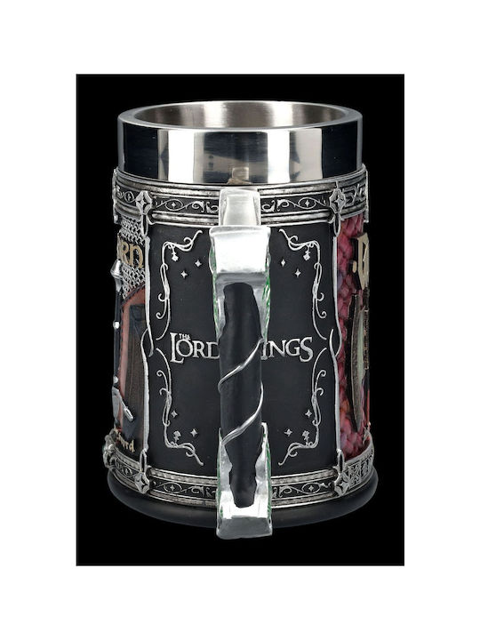 Nemesis Now Lord Of The Rings Tankard Fellowship Glass Beer, μπίρας made of Stainless Steel