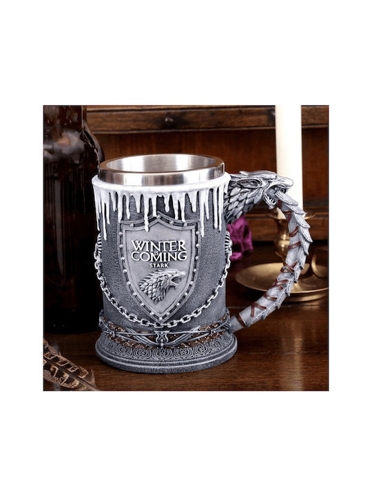 Nemesis Now Glass Beer, μπίρας made of Stainless Steel in Gray Color 620ml 1pcs