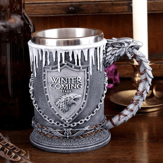 Nemesis Now Tankard Pahar Pentru Bere Inox Gri 620ml