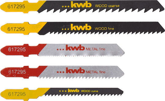 KWB Jig Saw Blade for Wood 5pcs 617295