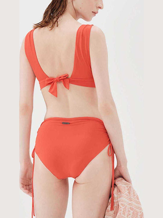 Set Bikini Ψηλόμεσο Κόκκινο