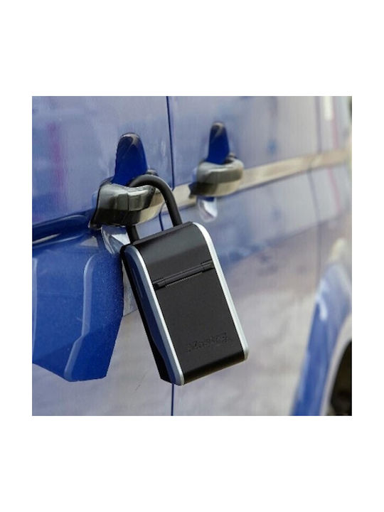 Master Lock 5480EURD Combination Key Holder with Horseshoe Metallic and Combination Dial 7.6x4.3x19.6cm