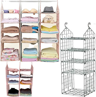 Plastic Hanging Storage Case For Clothes in White Color 1pcs