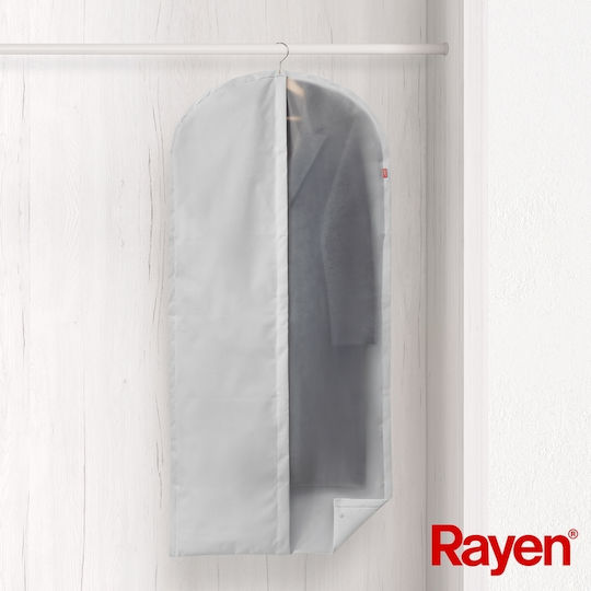Rayen Fabric Hanging Storage Case For Clothes in White Color 60x135x135cm 1pcs