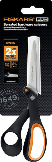Fiskars Hardware Amplify Ψαλίδι 21εκ. με Μεταλλική Λεπίδα Μαύρο 1τμχ