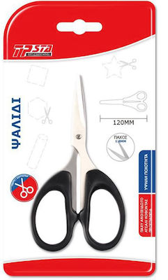 Tpster Scissors 12cm with Metallic Blade Black