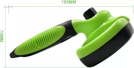 Brush Small for Short-Haired Dogs for Coat Cleaning Green
