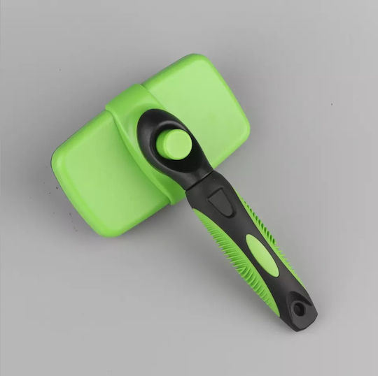 Brush Small for Short-Haired Dogs for Coat Cleaning Green