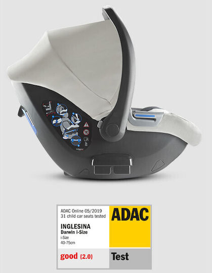 Inglesina Darwin Baby Car Seat i-Size Magnet Grey 0-13 kg