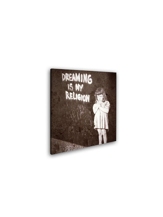 I-gallery Dreaming Is My Πίνακας Αντίγραφο του Banksy σε Καμβά 20x20cm