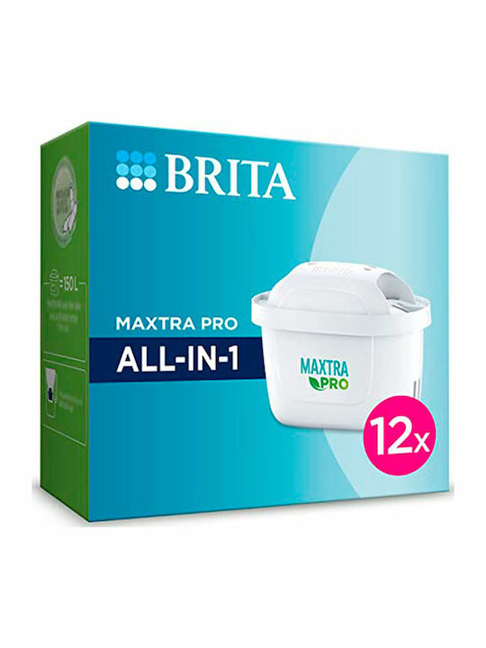 Brita Water Filter Replacement for Pitcher Pro All in 1 12pcs