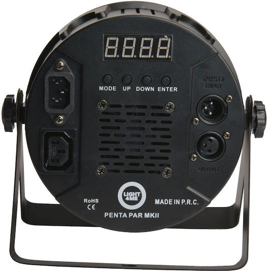 Light4me Φωτορυθμικό Spot LED PAR DMX PENTA MKII RGBWA