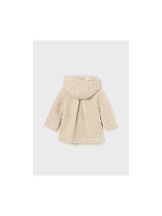 Mayoral Girls Coat Beige with Ηood