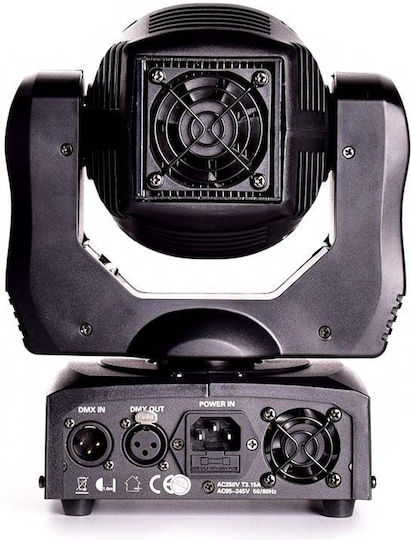 Light4me Φωτορυθμικό Spot LED DMX με Ρομποτική Κεφαλή Mini Spot 60 Moving Head Ψυχρό Λευκό