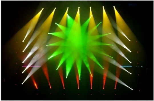 Light4me Φωτορυθμικό Spot LED DMX με Ρομποτική Κεφαλή Mini Spot 60 Moving Head Ψυχρό Λευκό