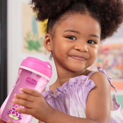Chicco Kleinkinderbecher Active aus Plastik Rosa 266ml für 14m+m+