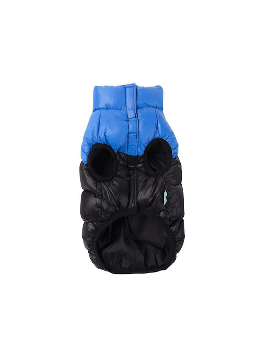 Fuzzyard East Harlem Blue Waterproof / Windproof Dog Coat Small with 36cm Back Length