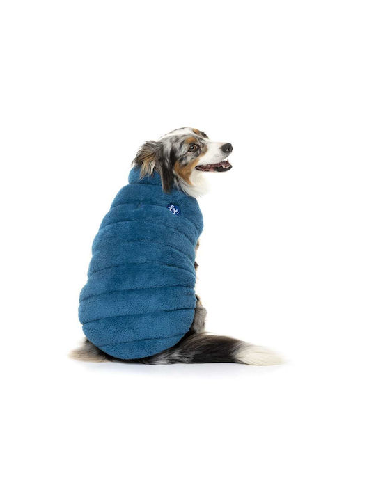 Fuzzyard Haine pentru câini Fleece Albastru Mare cu Lungimea Spateului 45 cm