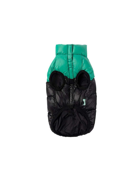 Fuzzyard East Harlem Green Waterproof / Windproof Dog Coat Medium with 40cm Back Length