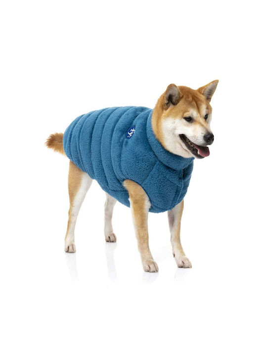 Fuzzyard Haine pentru câini Fleece Albastru Mare cu Lungimea Spateului 45 cm