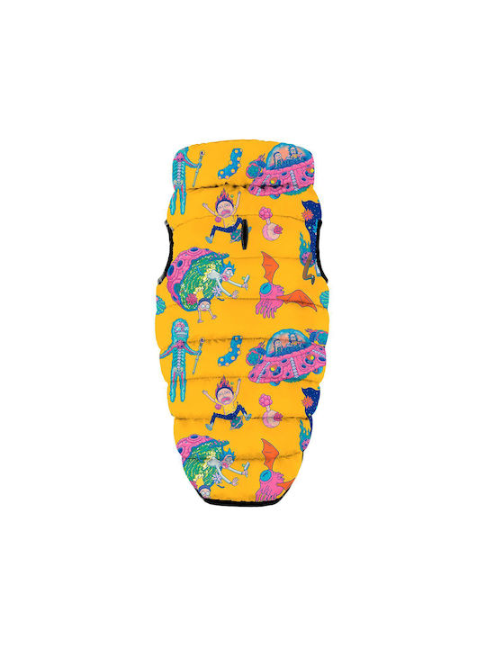 WauDog Yellow Waterproof Dog Coat XSmall with 38cm Back Length