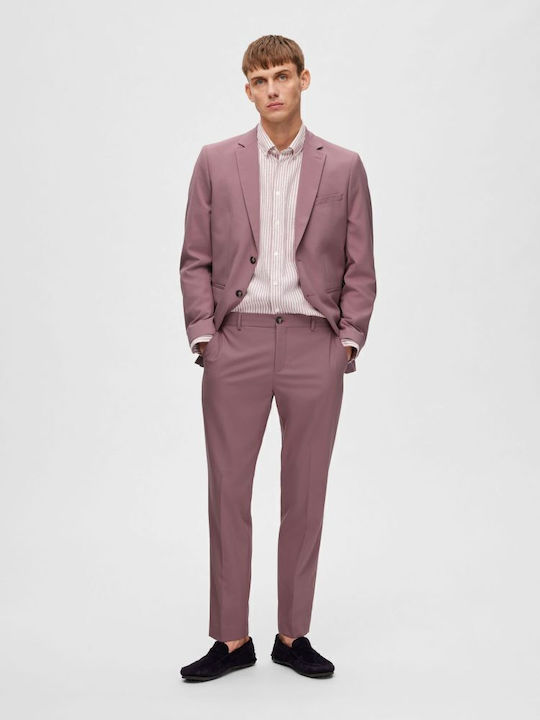Trousers in Slim Fit Purple