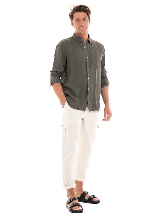 Les Deux Men's Trousers Cargo White