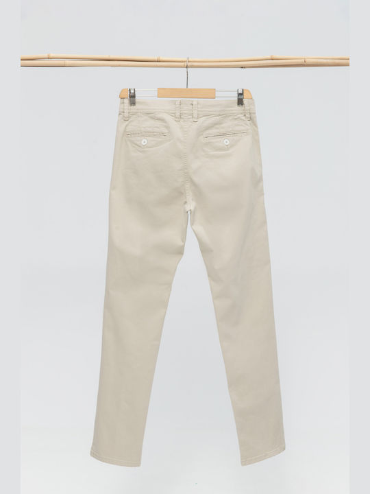 Aristoteli Bitsiani Men's Trousers Chino in Regular Fit Beige