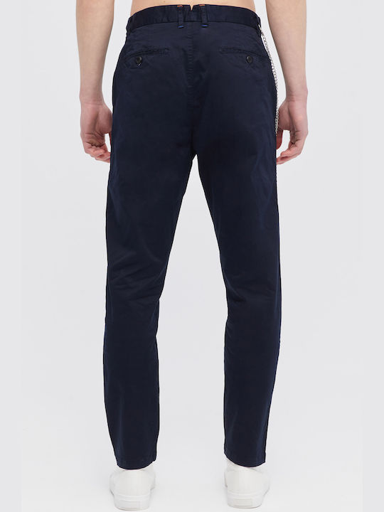 Aristoteli Bitsiani Men's Trousers Chino in Relaxed Fit Navy Blue