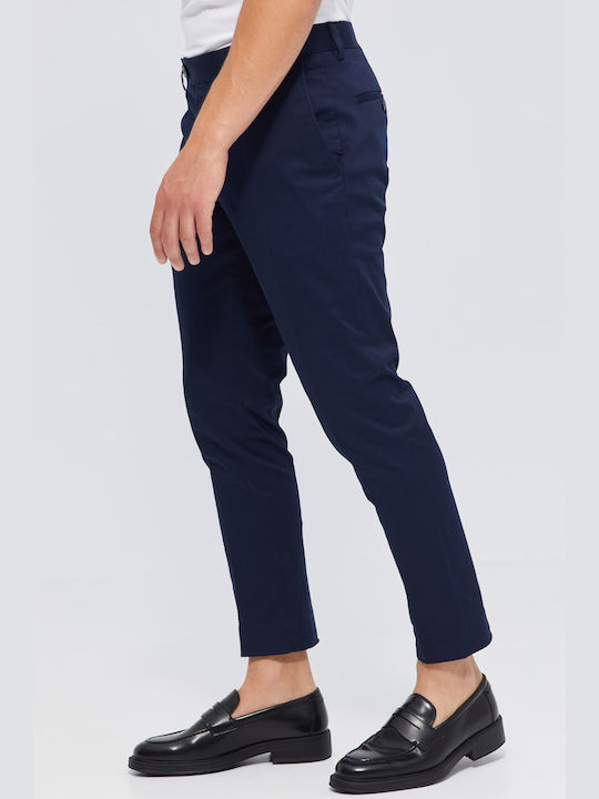 Aristoteli Bitsiani Men's Trousers Chino in Slim Fit Navy Blue