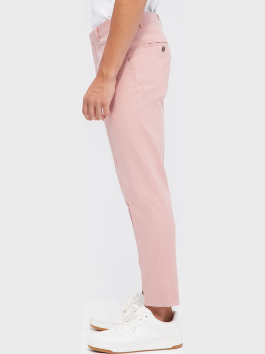 Pantaloni cu Croială Slim Roșu