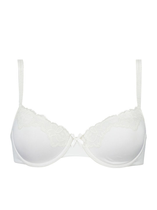 Secret Lace Bra Underwire White