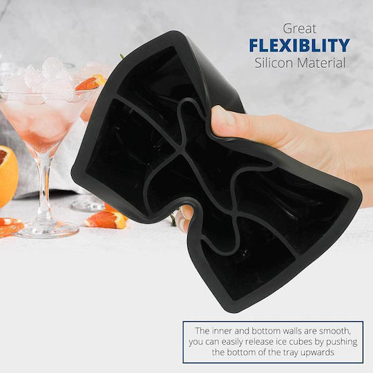 Viosarp Ice Tray Cube Silicone 6 Slots Black 5206753041030