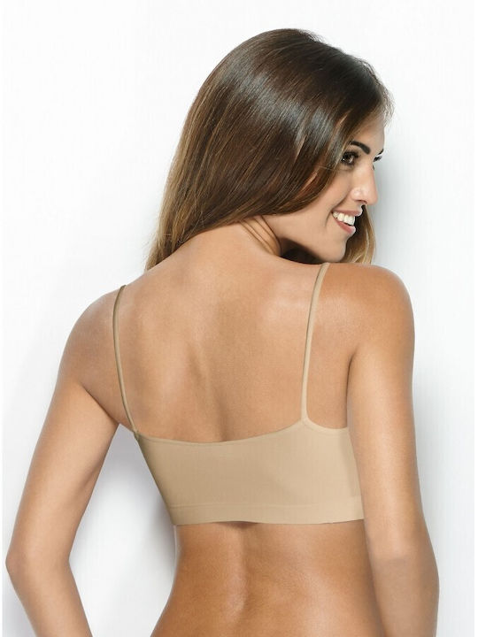 Intimidea Women's Bra without Padding Beige