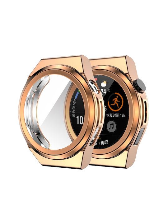 Silikonhülle in Rose Gold Farbe für Huawei Watch GT Läufer